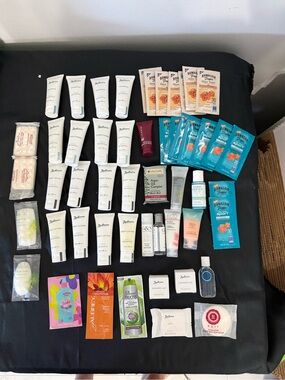 Assorted 50+ Travel Size’s Soaps, Shampoos, Lotions, Conditioners, etc.